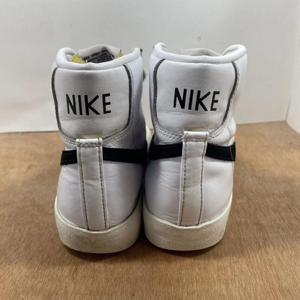Nike Blazer Mid 77 Women Size 7.5 Vintage White Black Sneakers Shoes CZ1055-100